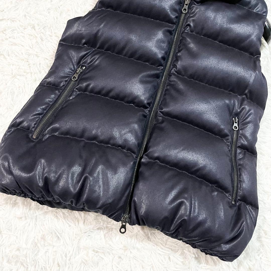 美品　デュベティカ　FEBEDUE　ダウンベスト　別注　カシミヤ混　42　紺