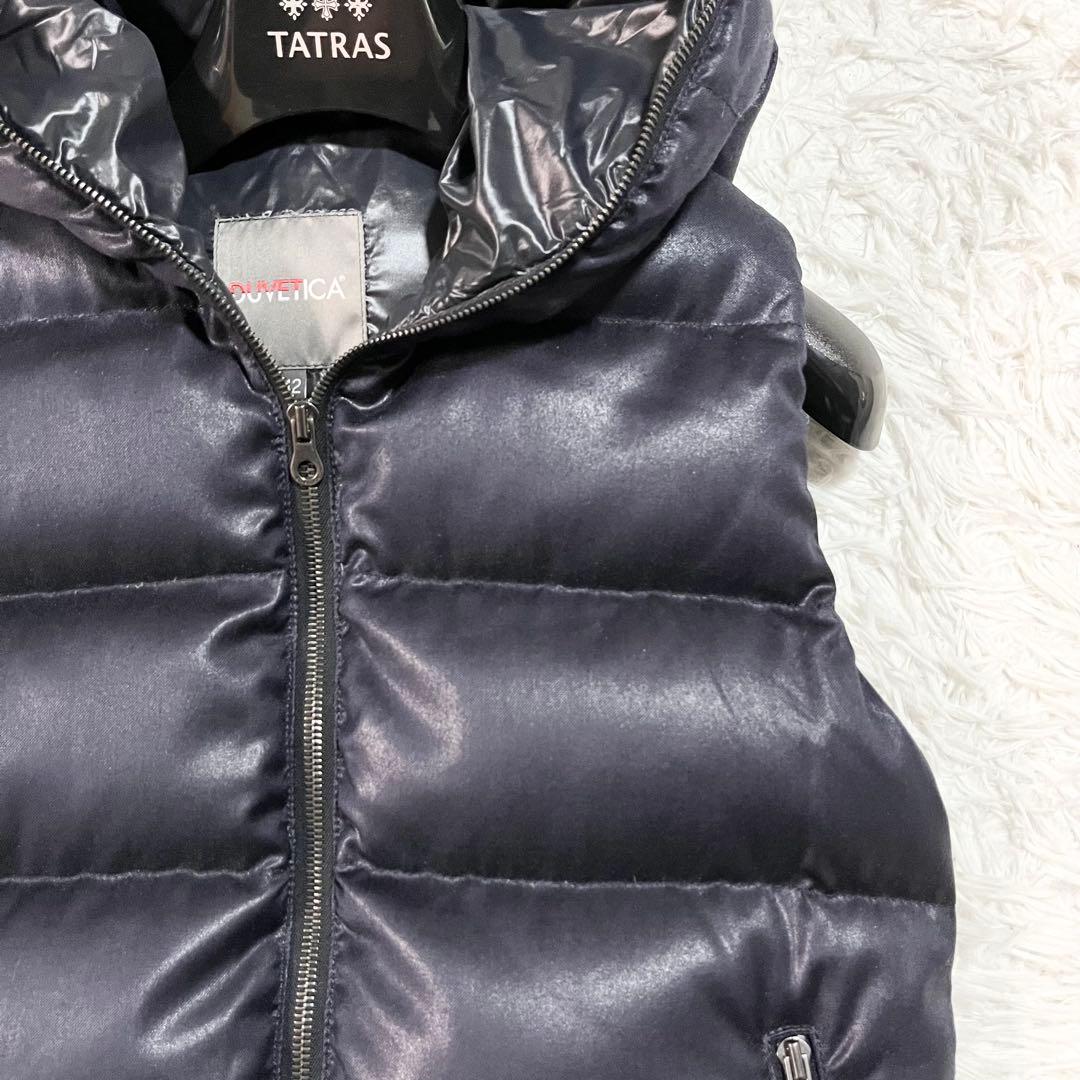 美品　デュベティカ　FEBEDUE　ダウンベスト　別注　カシミヤ混　42　紺
