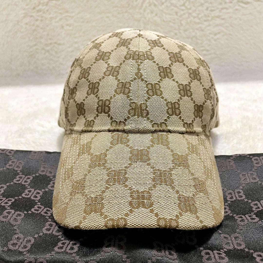 バレンシアガ グッチコラボ ザ ハッカー プロジェクト ベースボールキャップ L