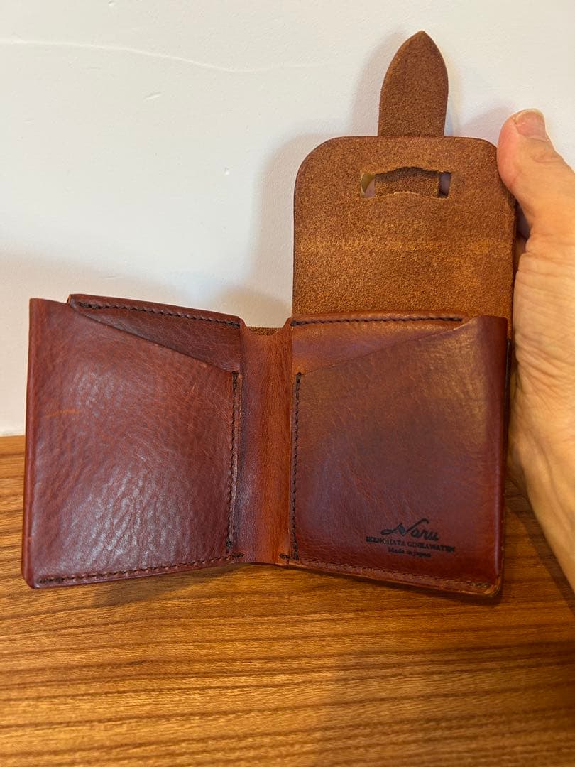 池之端銀革店　Haru Garson Compact Wallet