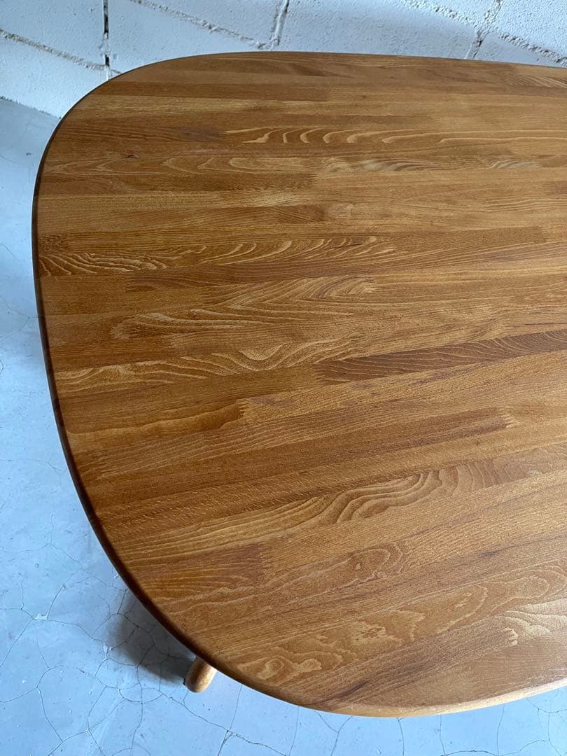 飛騨産業　オールドキツツキマーク　ダイニングテーブル　オーク材無垢　ヴィンテージ