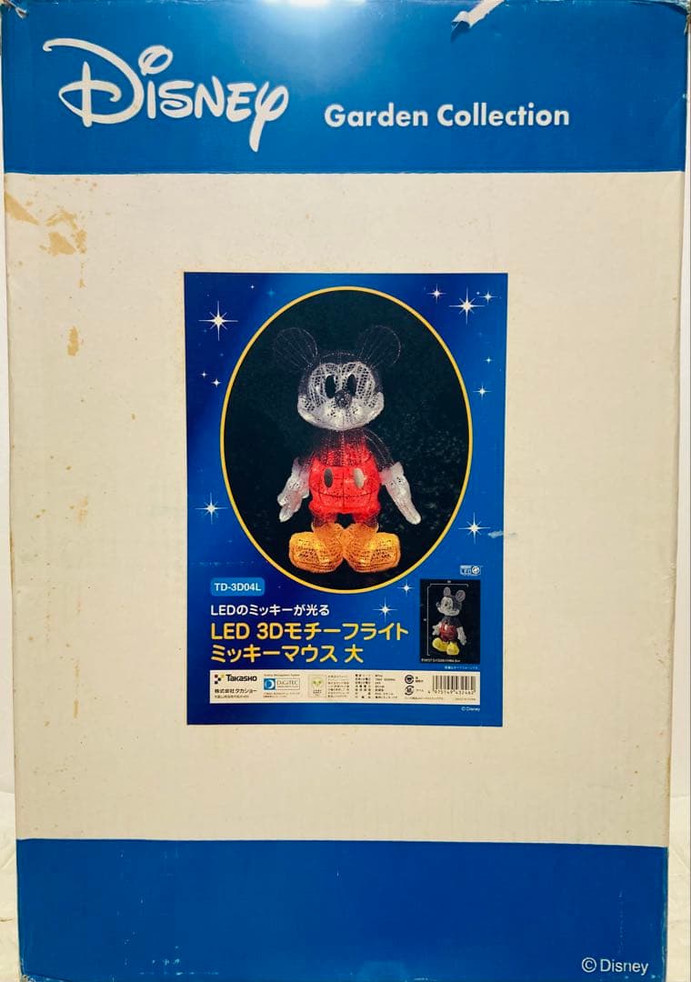 BIG ミッキーマウス 3Dモチーフ LED イルミネーション