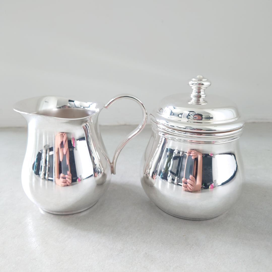 美品 クリストフル アルビ ティーポット シュガーポット ミルクポット