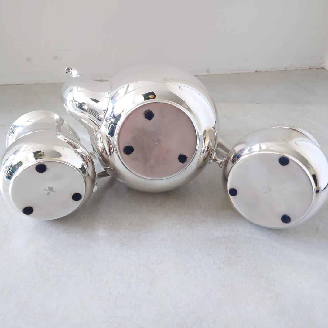 美品 クリストフル アルビ ティーポット シュガーポット ミルクポット