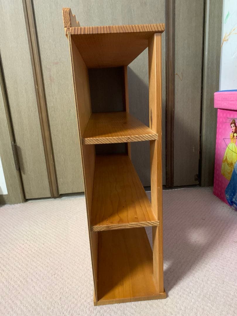 ディノス　スヌーピー木製ラック 3段