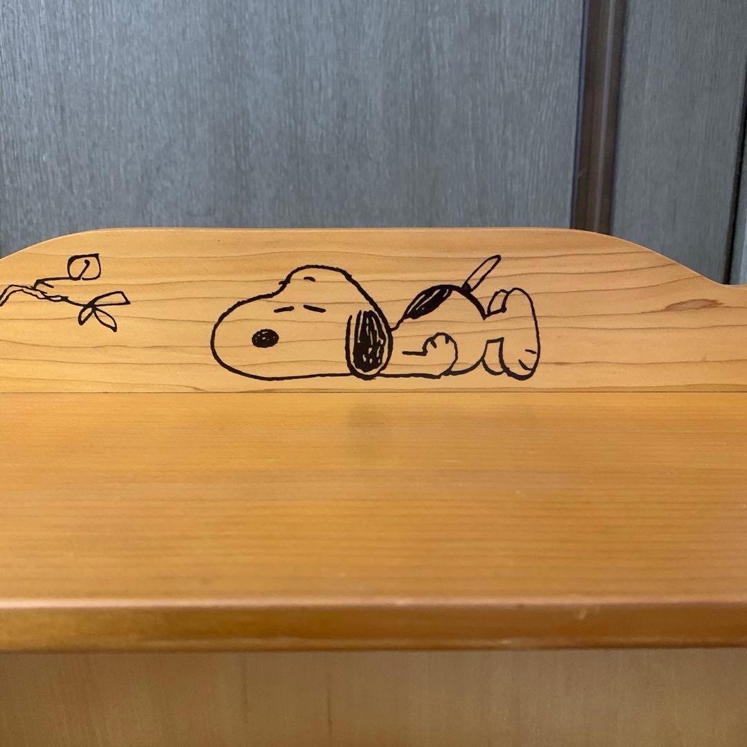 ディノス　スヌーピー木製ラック 3段