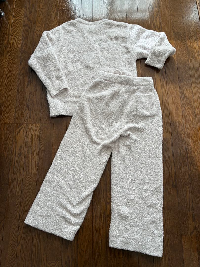 ジェラートピケ　ルームウェア　トイプードル　上下セット　中古品