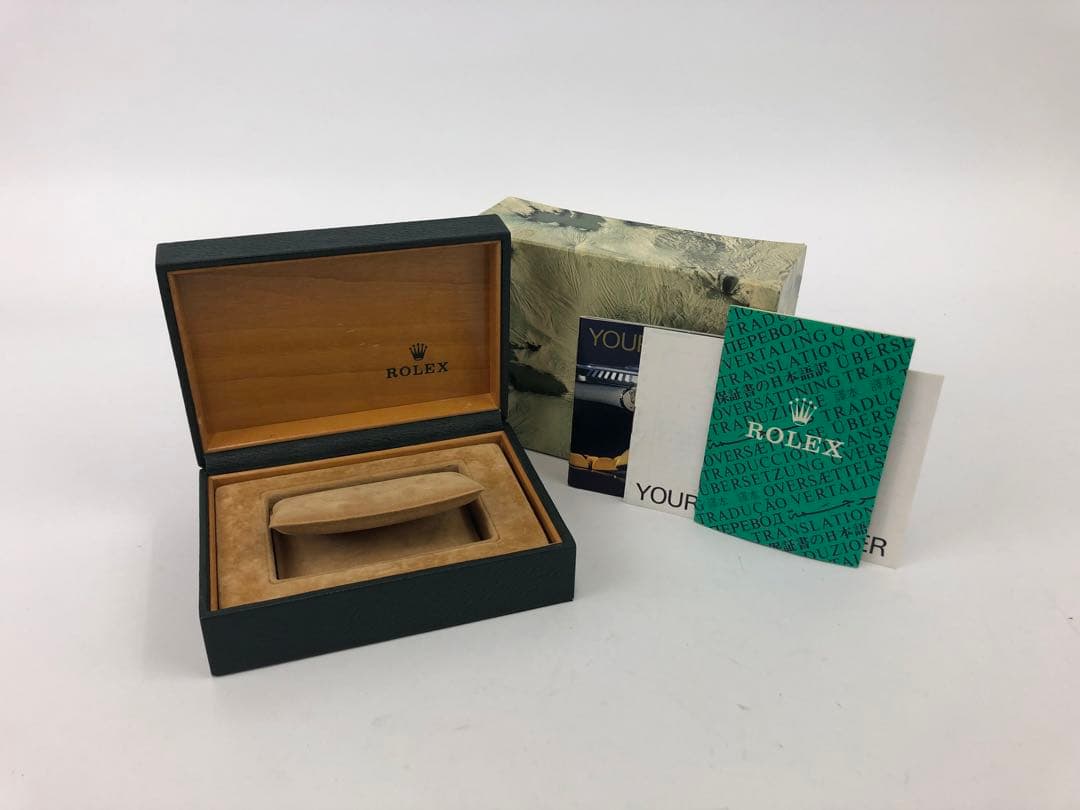 Y*K様 ロレックス　空き箱　外箱　内箱　取説　小冊子　グリーン
