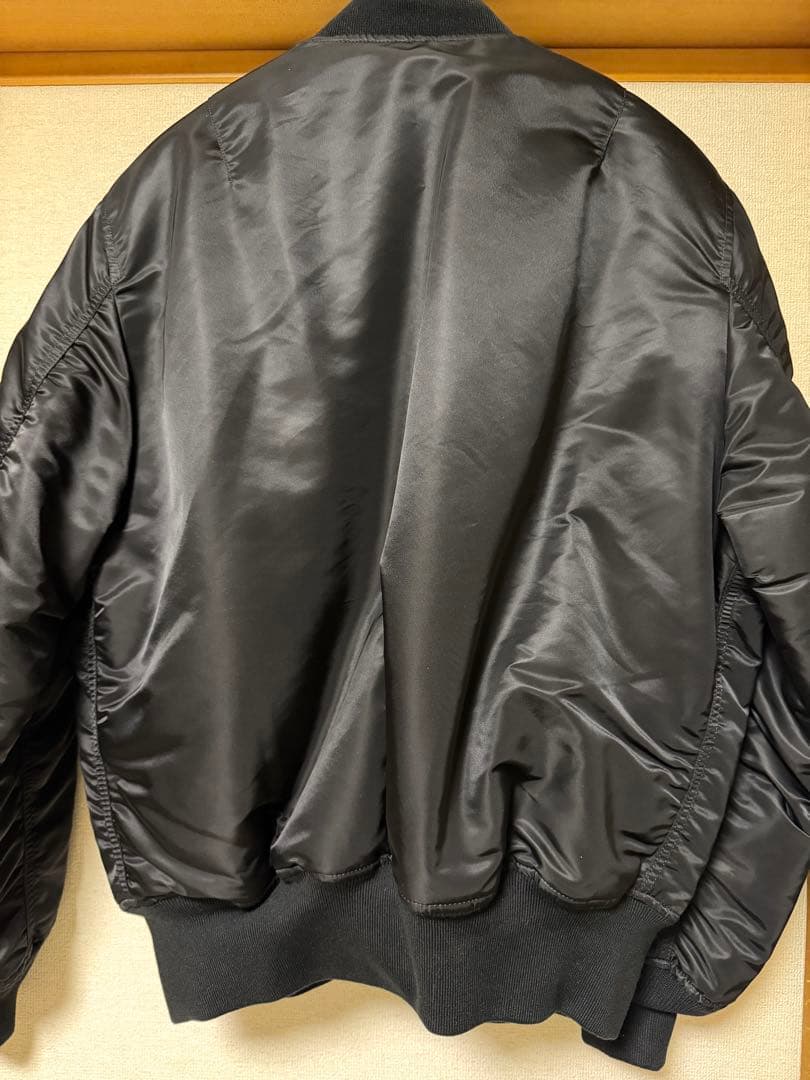 フライトジャケット Lサイズ ALPHA MA-1 USスペック ブラック