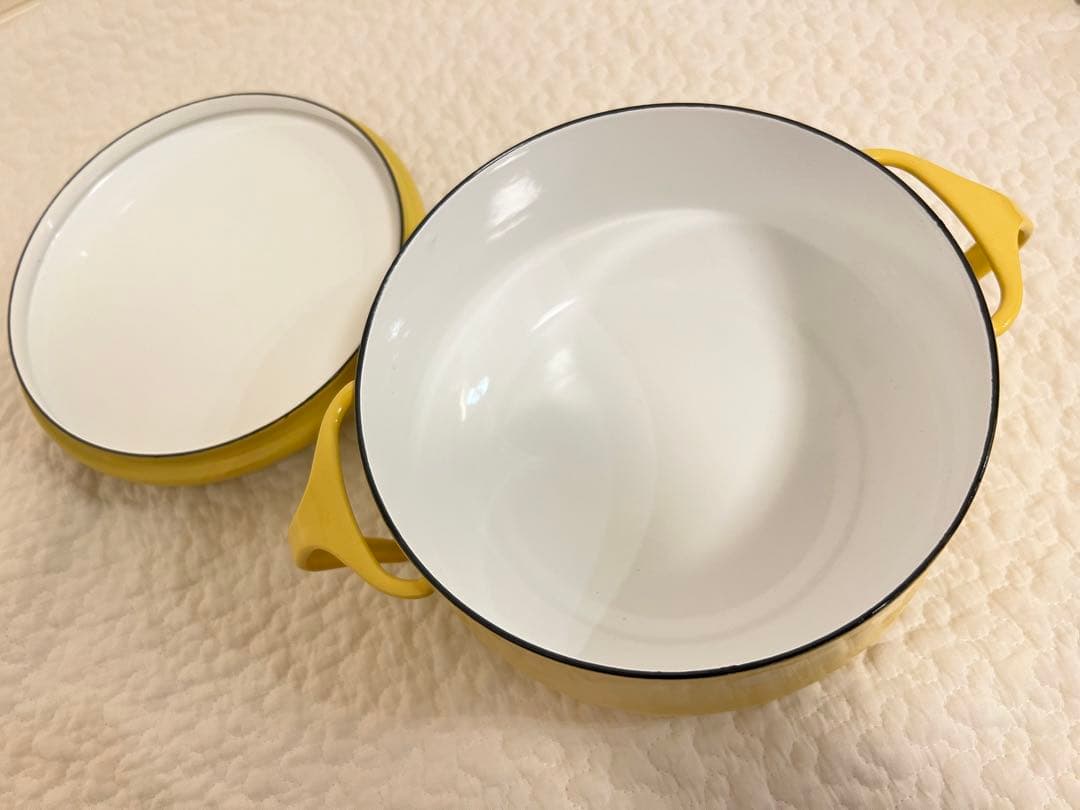 ダンスク マスタードイエロー 新品未使用 両手鍋 18cm DANSK