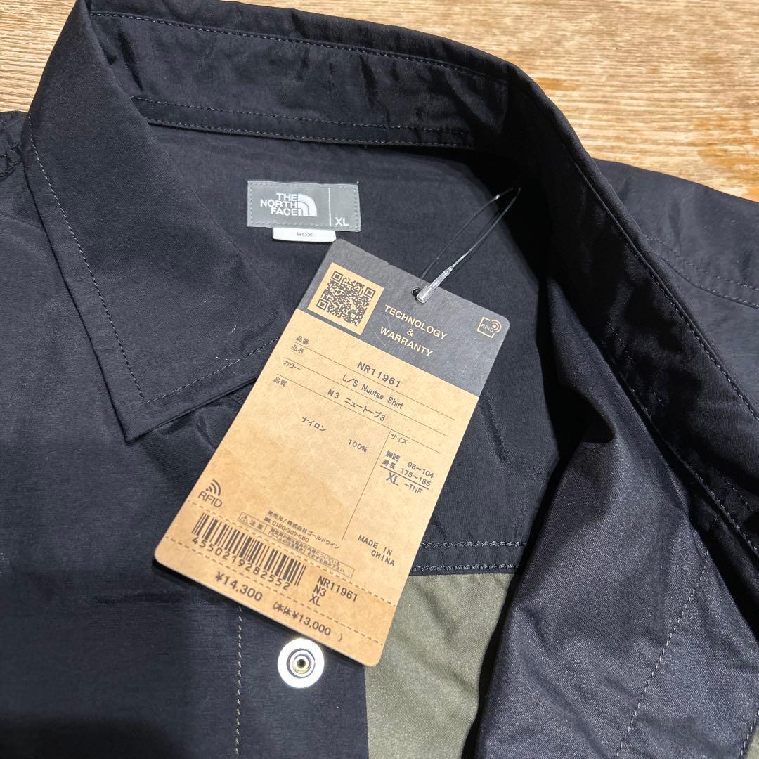 THE NORTH FACE ロングスリーブ ヌプシシャツ　XL