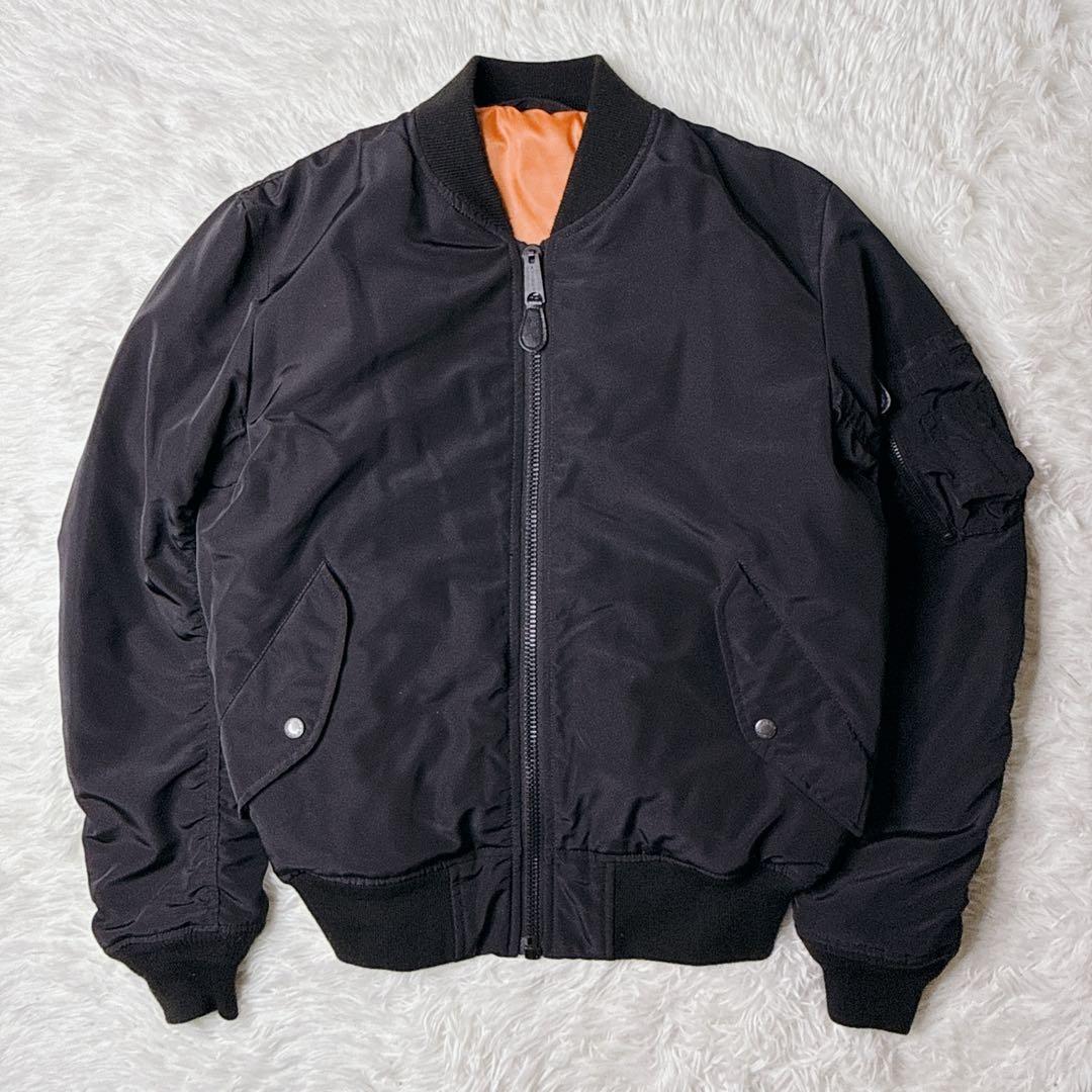 ✨美品✨ アビレックス MA-1 フライトジャケット 黒 Mリバーシブル 中綿