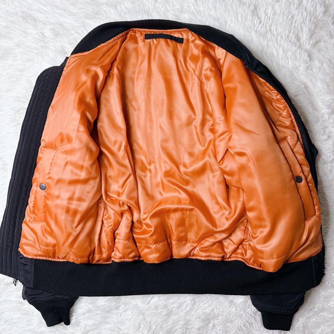 ✨美品✨ アビレックス MA-1 フライトジャケット 黒 Mリバーシブル 中綿