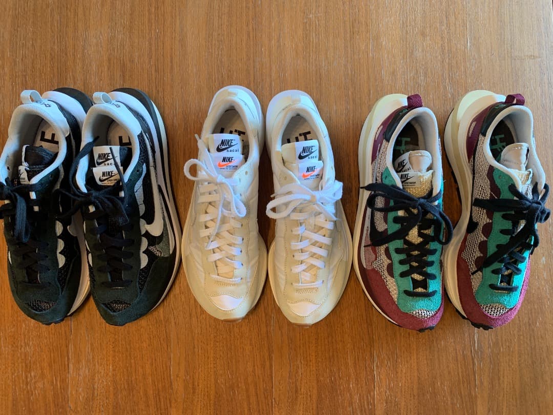 sacai × Nike Vapor Waffle　3色セット