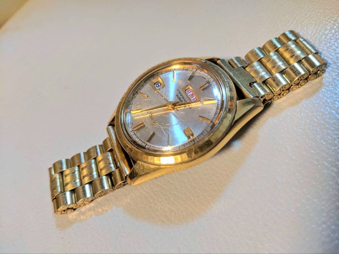 セイコー　マチック　6206-8100　ゴールド