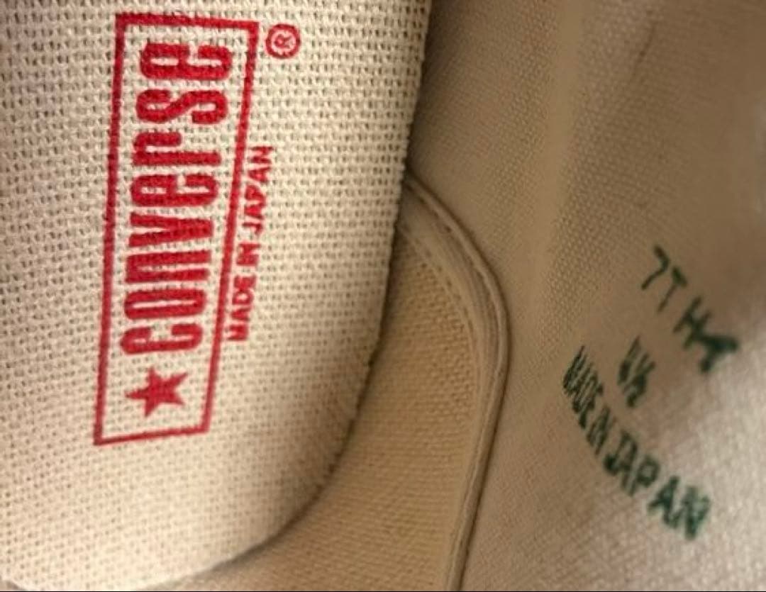 靴 CONVERSE ALL STAR HI WHITE MADE IN JAPAN