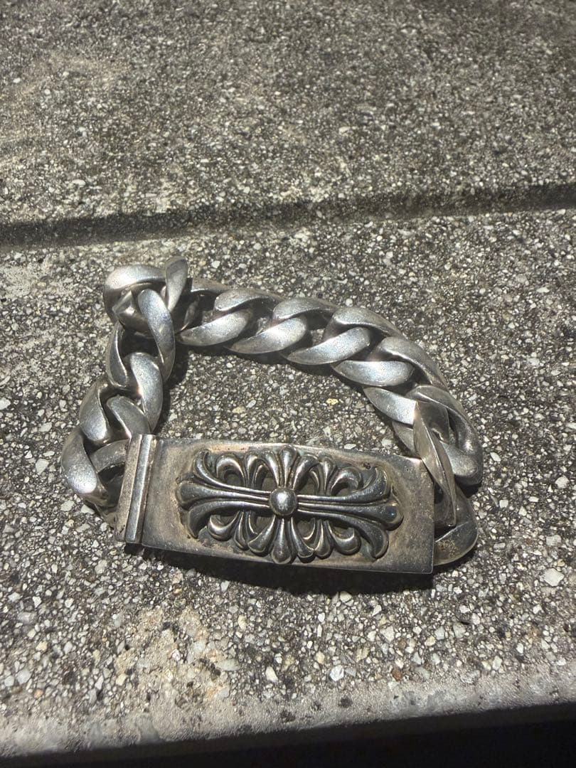 Chrome Hearts ？スターリングシルバー チェーンブレスレット