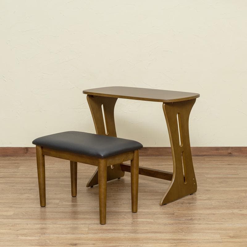 【新品・送料無料】コンパクトデスク＆チェアセット　DBR/NA/WW