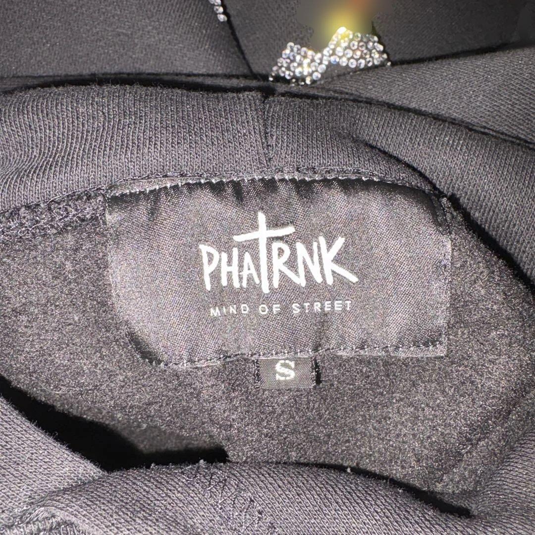 【早い者勝ち】最終値下げPHATRNK ブラック ラインストーン パーカー S