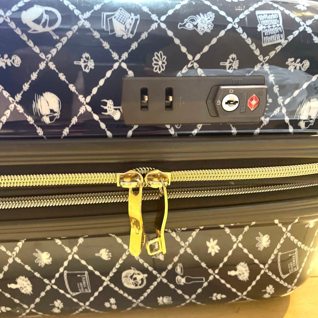 【廃盤品・希少】ムーミン　機内持込サイズ　紺色　キャリーケース　49ℓ