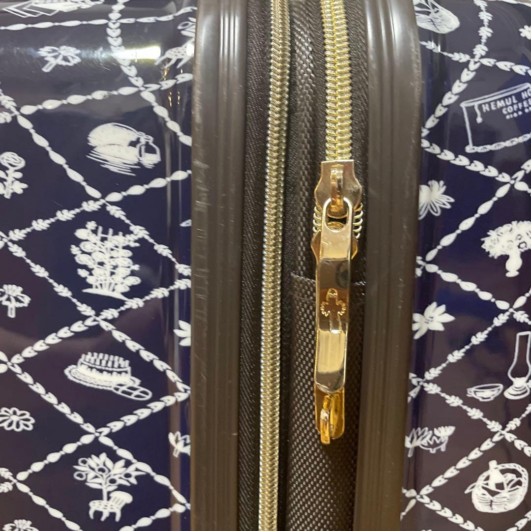 【廃盤品・希少】ムーミン　機内持込サイズ　紺色　キャリーケース　49ℓ