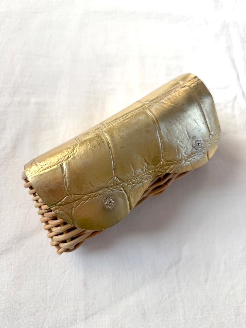 ebagos　メガネケース　紅籐　スマホケース　ポーチ　ポシェット