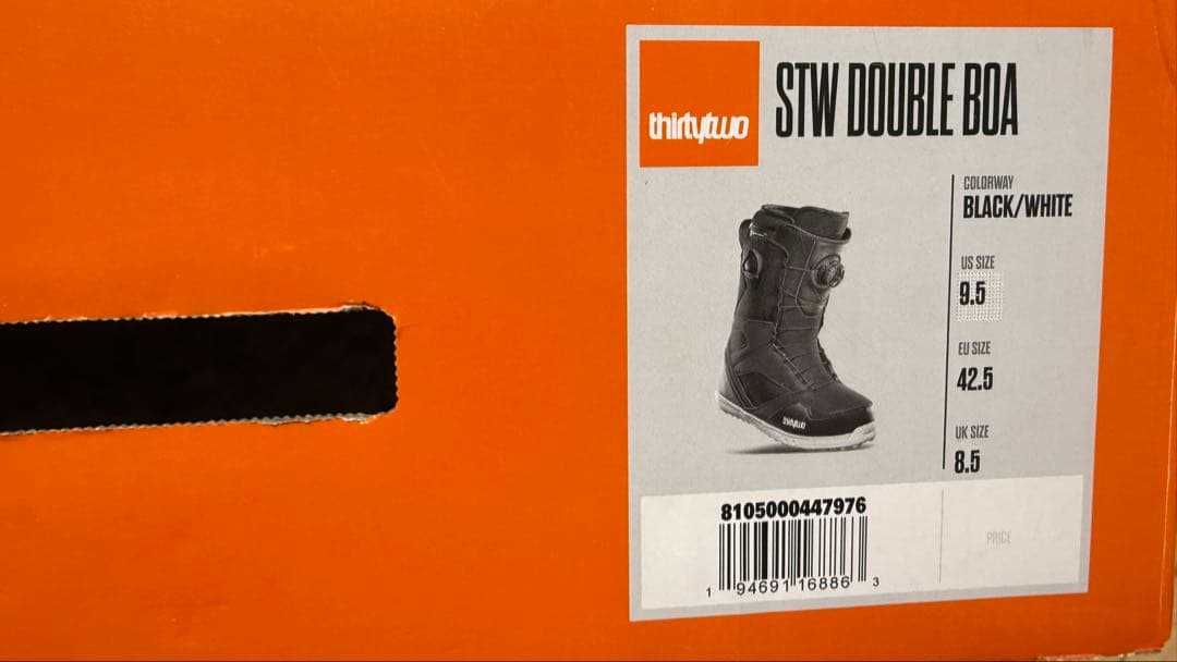 スノーボード thirtytwo 32 STW DOUBLE BOA 27.5cm