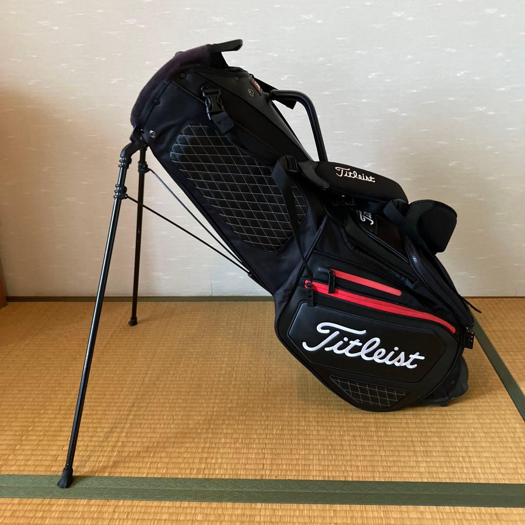 Titleist キャディバッグ ブラック/レッド
