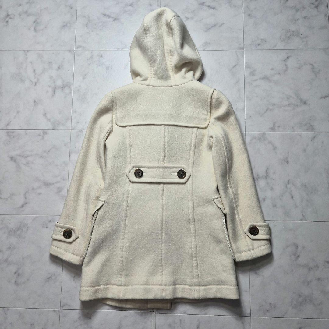 バーバリーブルーレーベル ダッフルコート メガチェック アンゴラ混 M