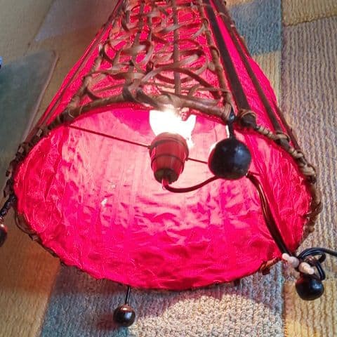 ⭐️特大フロアスタンドライト・テイストフロアスタンド 籐ラタン