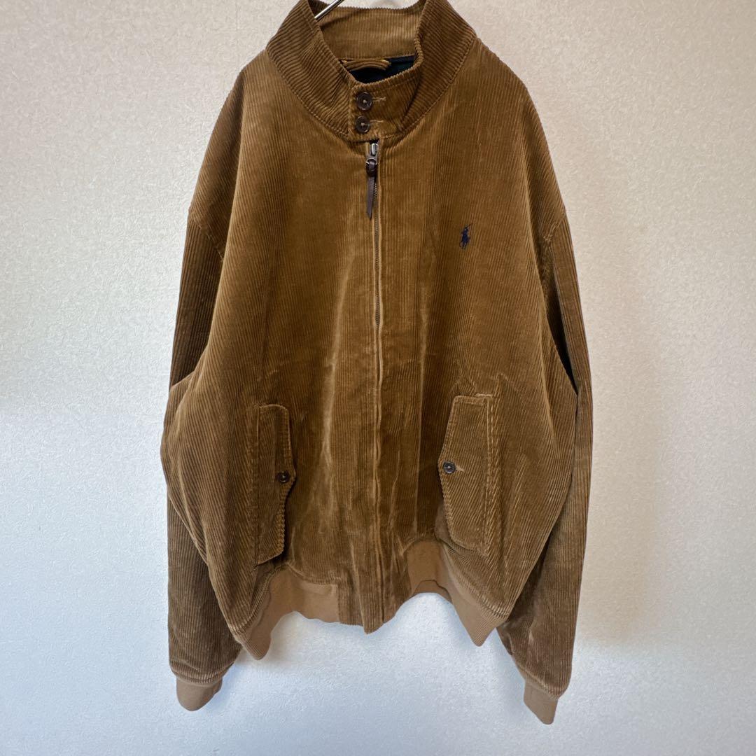 ポロラルフローレン　ハリントンジャケット　 コーデュロイ スイングトップ　XL