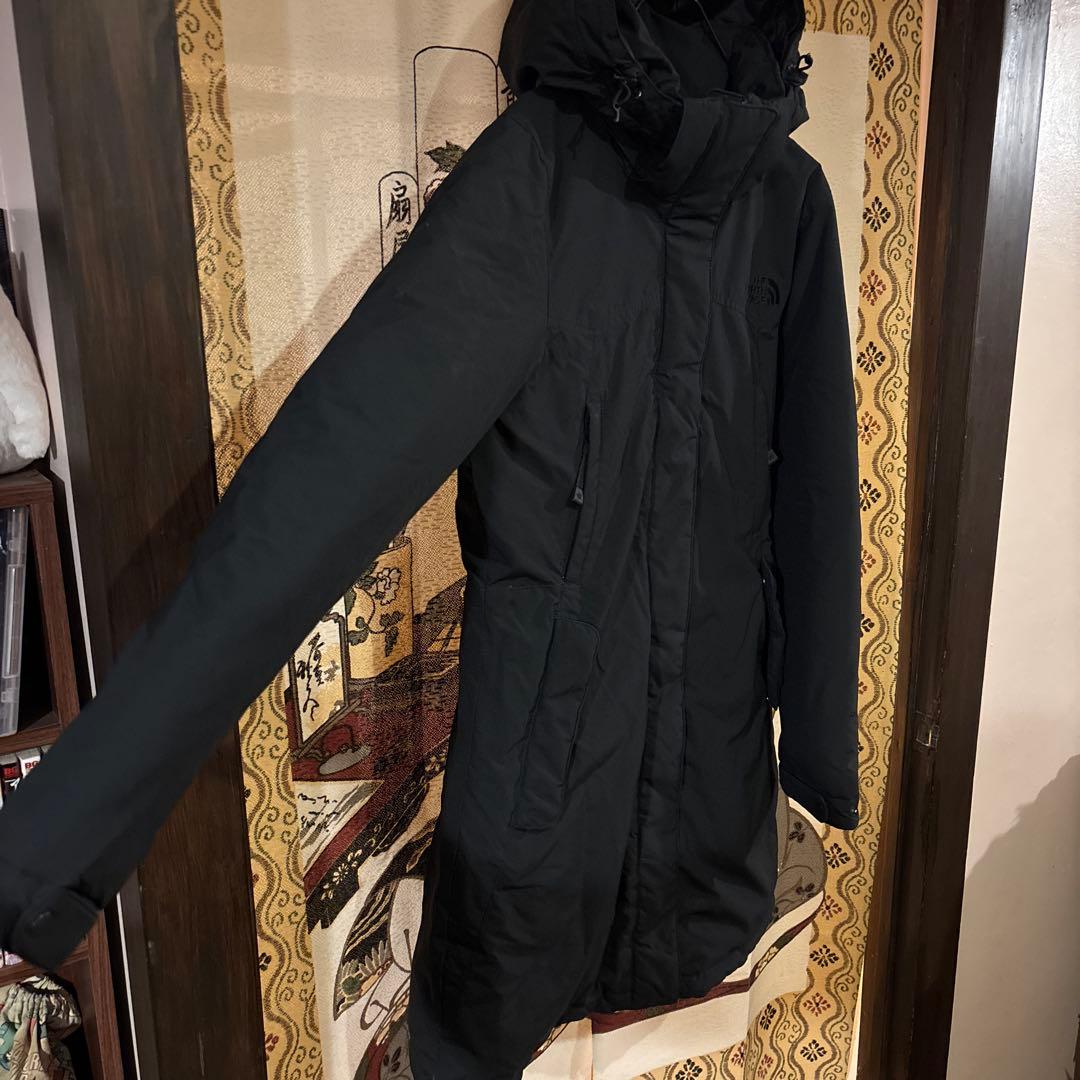 【美品】 THE NORTH FACE ロングダウン レディースM 黒 シンプル