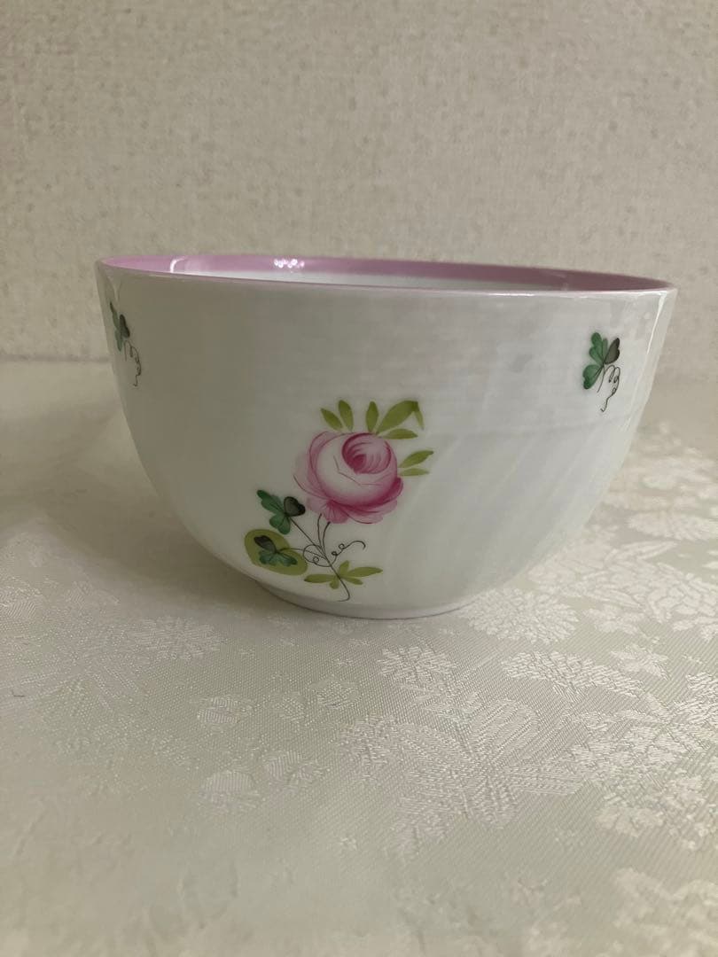 HEREND ヘレンド ウィーンの薔薇　ピンク　スラップボウル