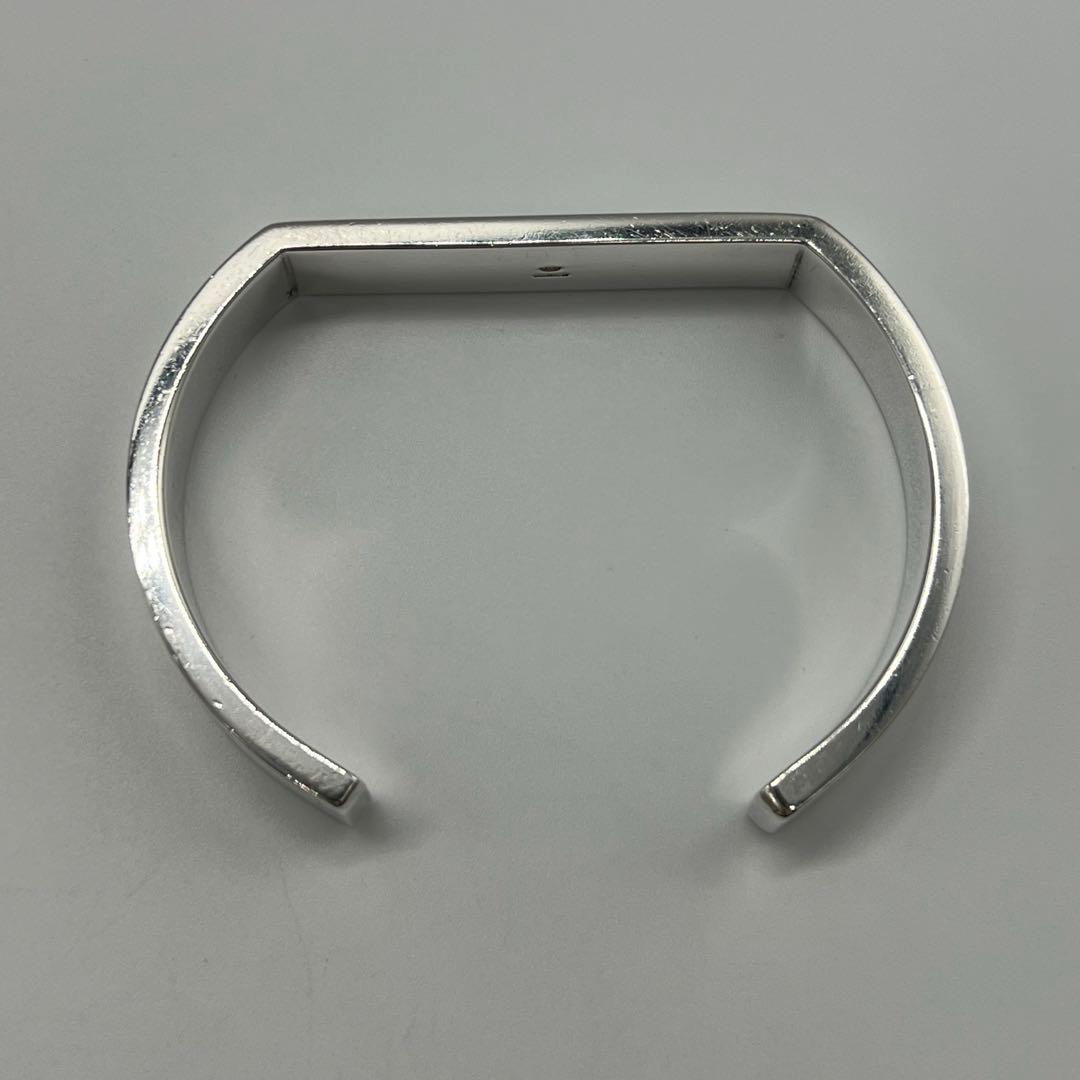 グッチ GUCCI フラット 印台 バングル ブレスレット SV925 希少