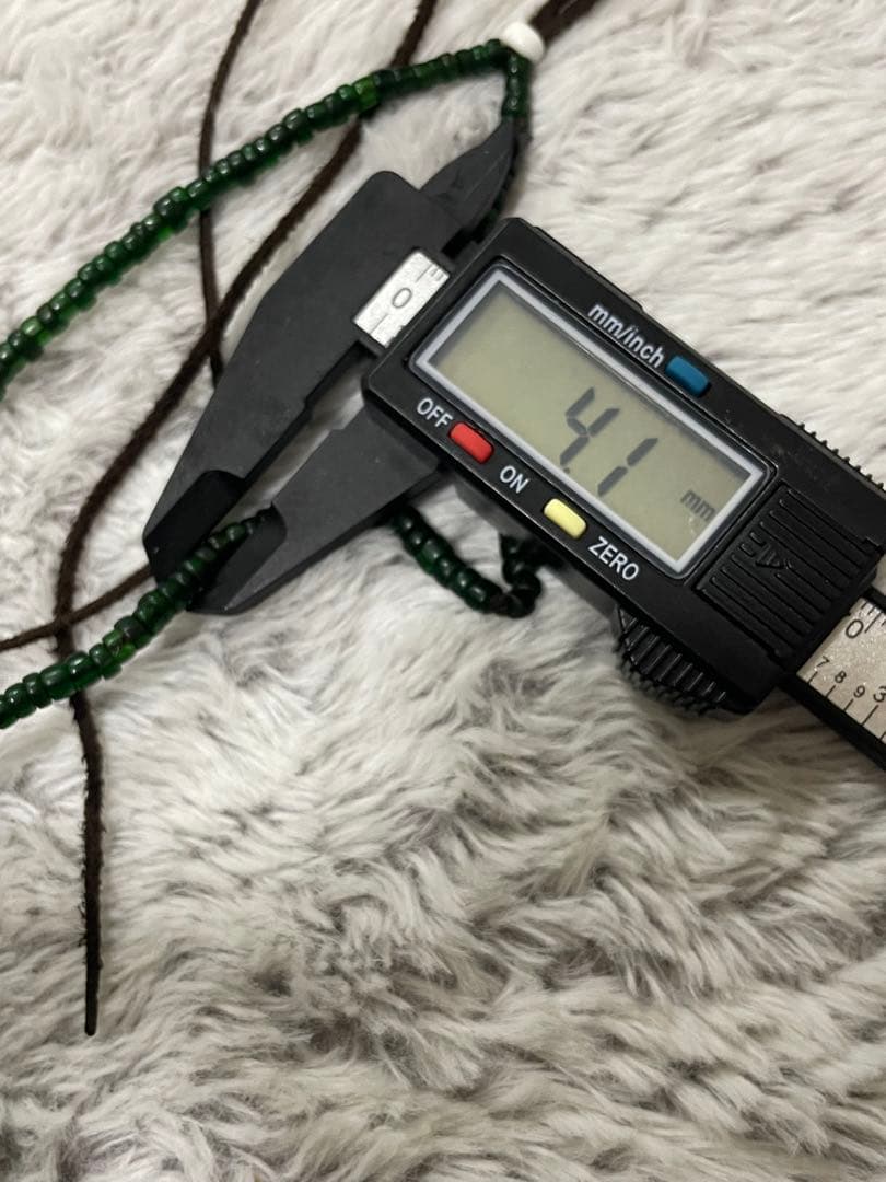 ヴェネチア産希少グリーン アンティークビーズ ネックレス　goros ゴローズ