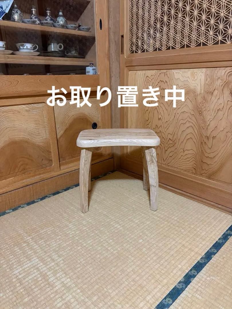 みるきー1375 、1376手作り木製サイドテーブル、イス、スツール