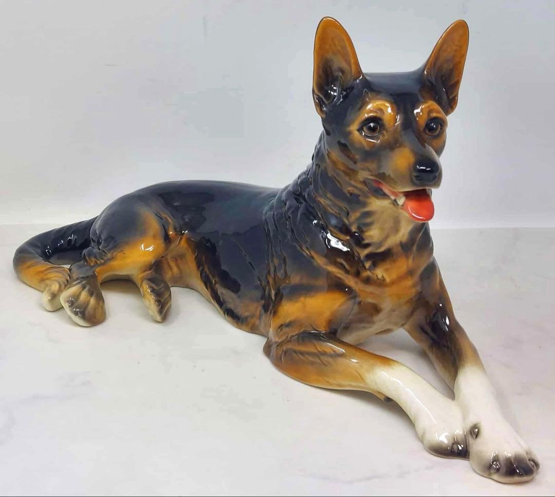 Geobel シェパード 置物 アンティーク