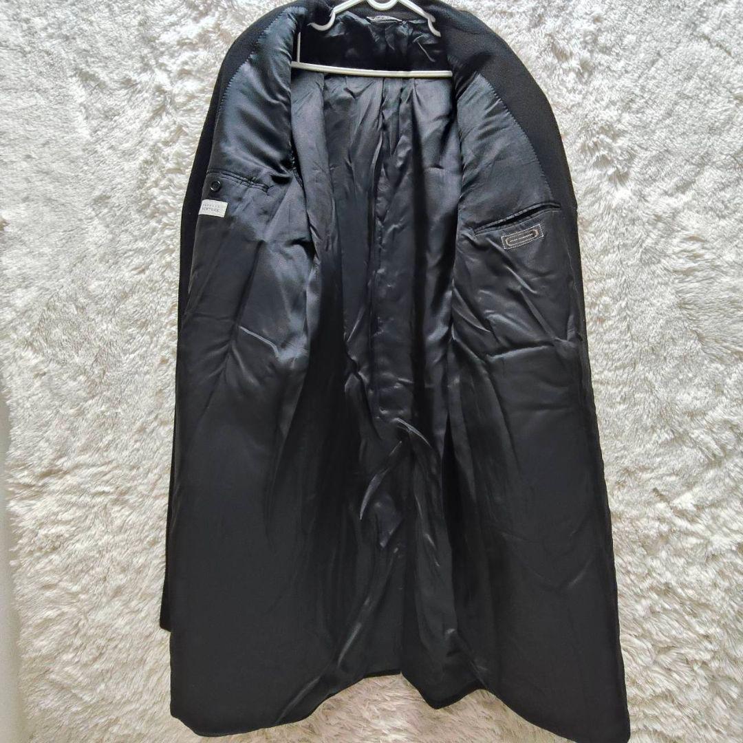 バーニーズニューヨーク カシミア100 チェスターコート ブラック