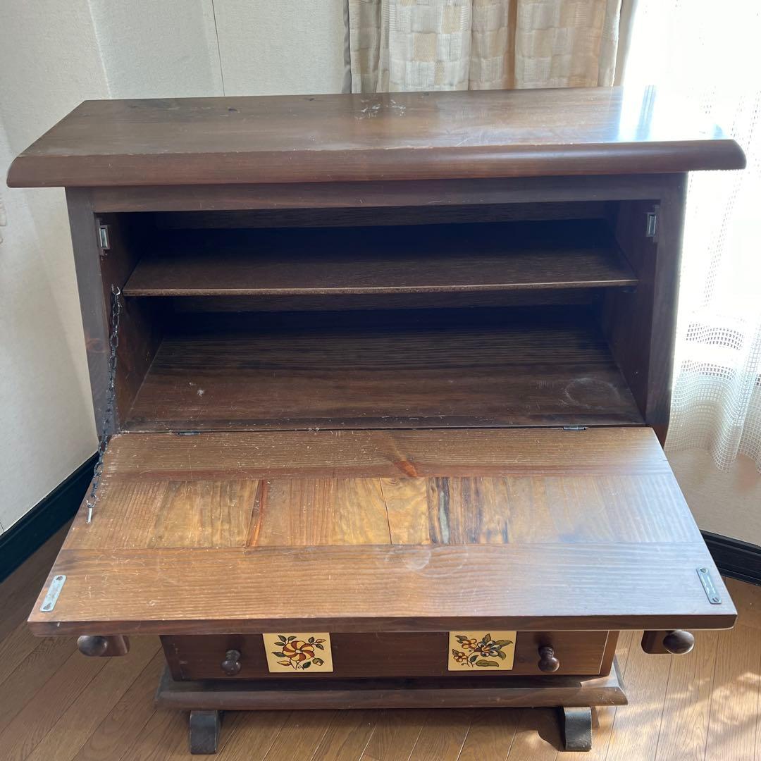 ACTUS スペイン製　ライティングビューロー　デスク　北欧　チェスト　タイル