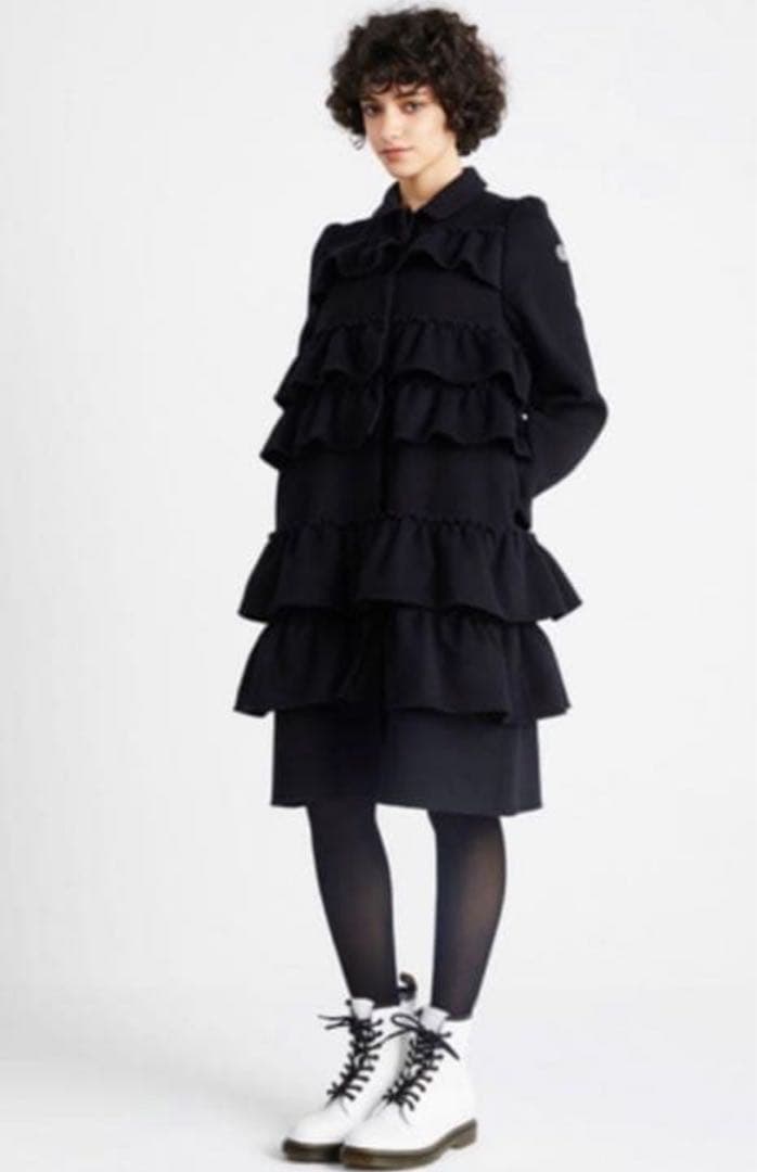 k*a様 ボーダーズアットバルコニー　フリルコート　黒　新品