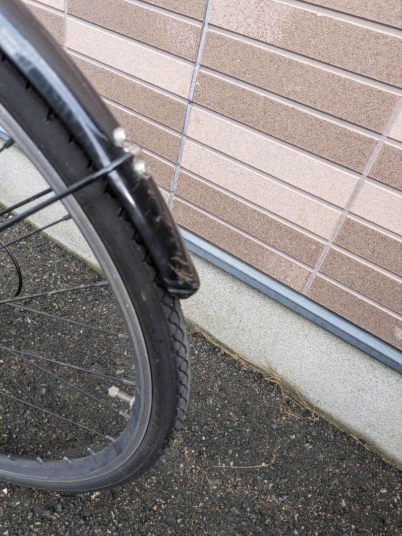 クロスバイク レッド アルミフレーム