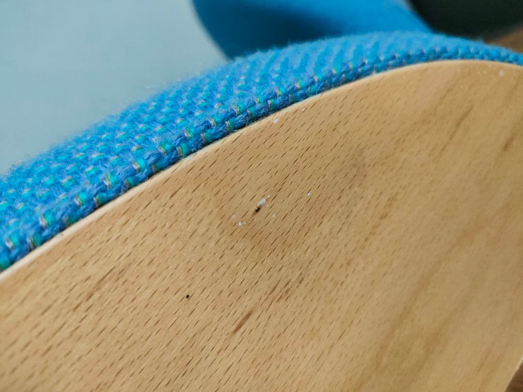 ★天童木工　低座椅子　水色　椅子　チェア　低座イス　Tendo