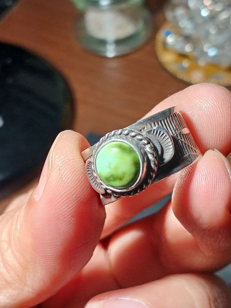 インディアンジュエリー　ナバホ　アンディキャドマン　リング