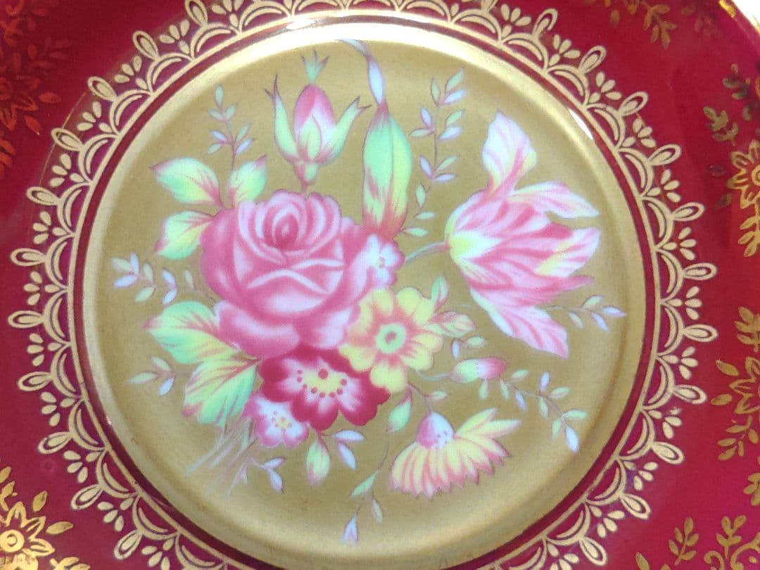 大橋陶器　デミカップ　カップ＆ソーサー　箱付き　926エンヂ　かわいい昭和レトロ