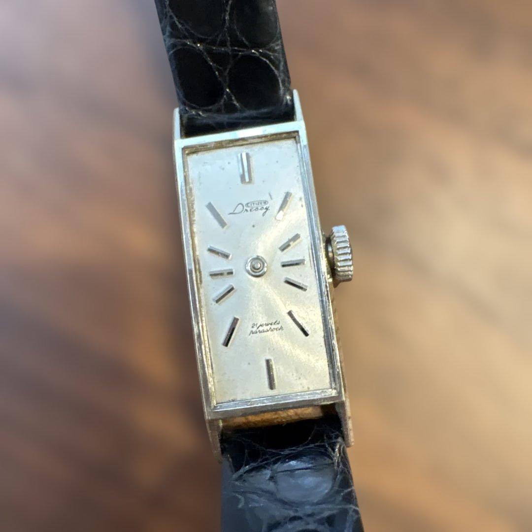 Dressy シチズン　手巻き時計 レザー