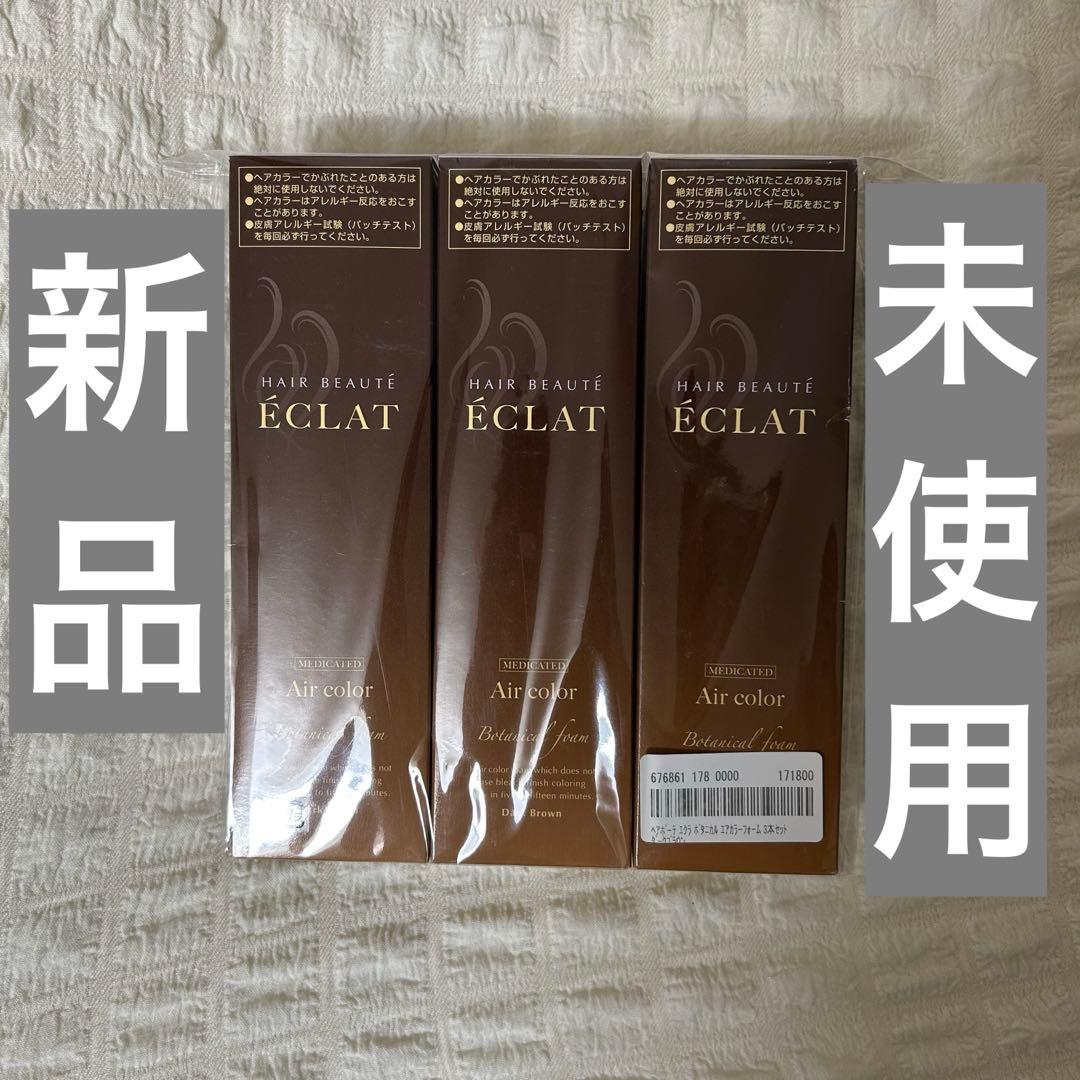 新品　ヘアボーテ エクラ ポタニカル エアカラー フォーム ダークブラウン