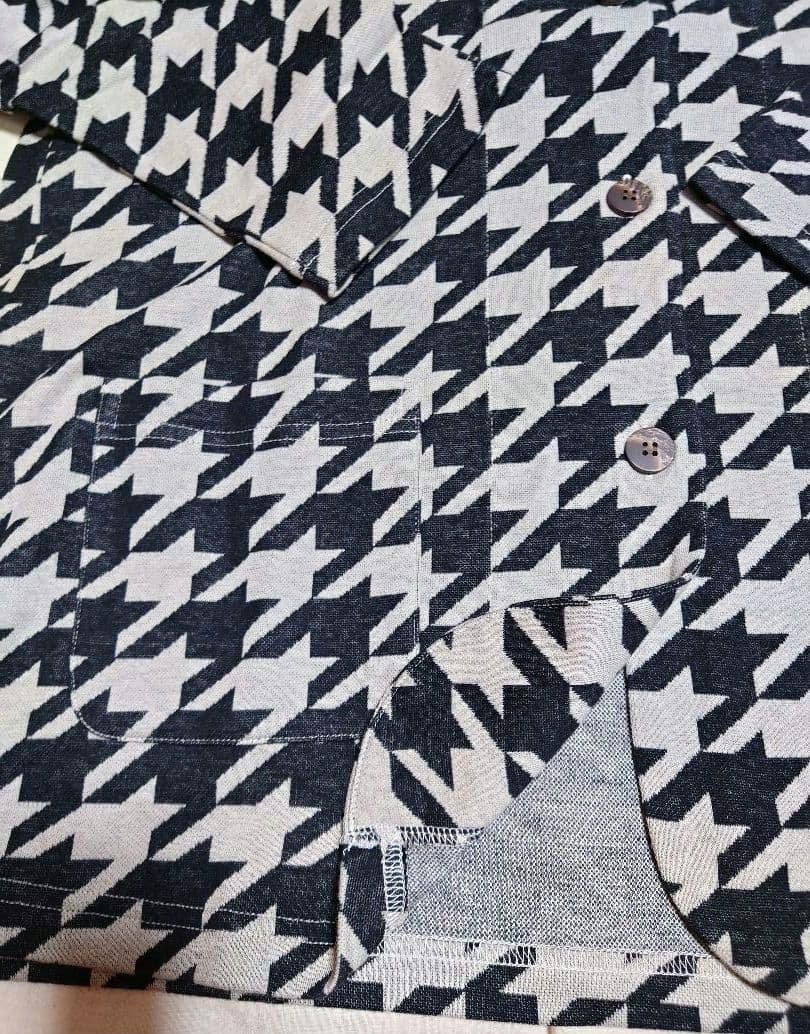 新品タグ付き ワコール パジャマ ルームウェア 千鳥格子グレー 3L