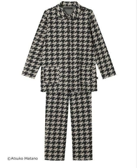 新品タグ付き ワコール パジャマ ルームウェア 千鳥格子グレー 3L