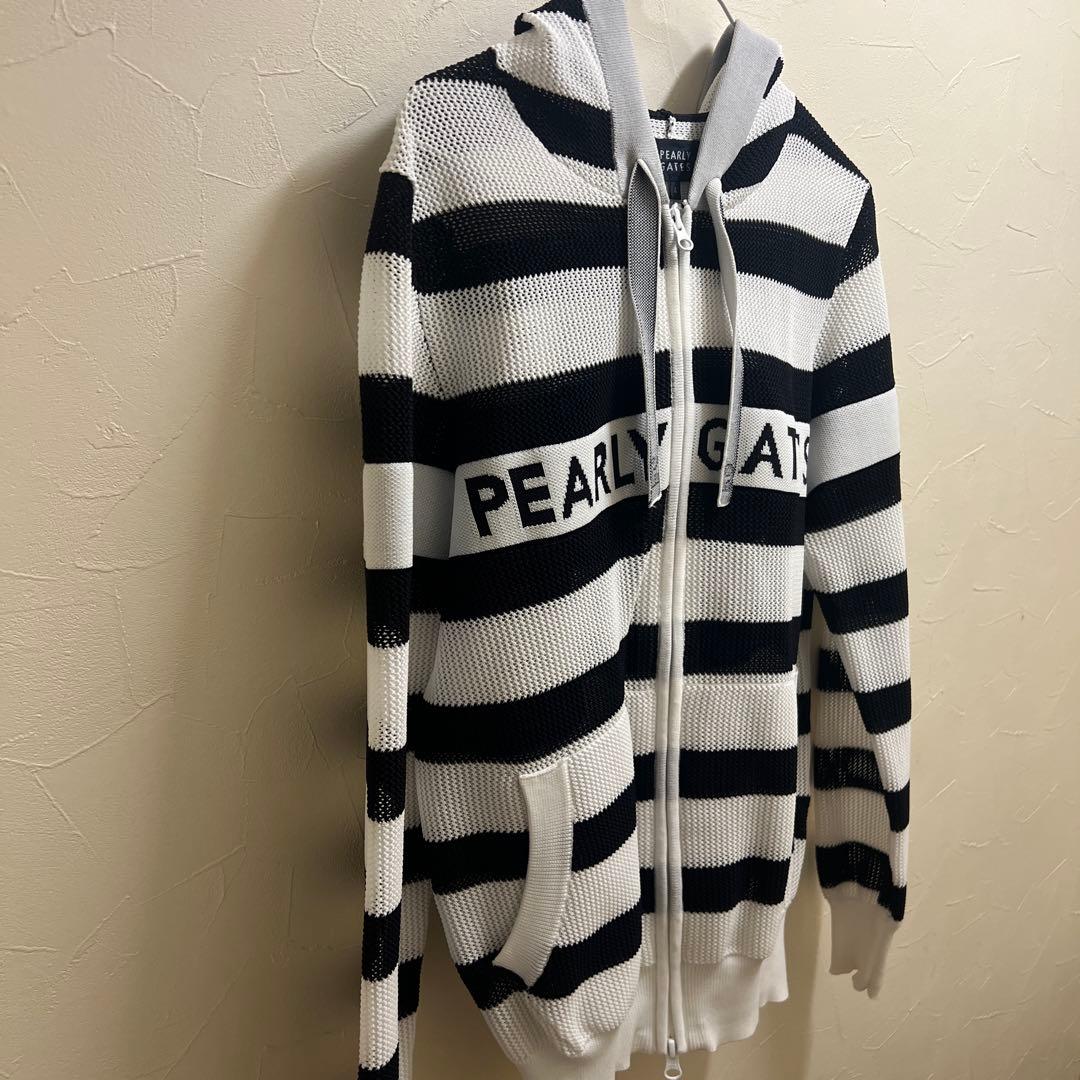 PEARLY GATES ストライプ フルジップ セーター サイズ4