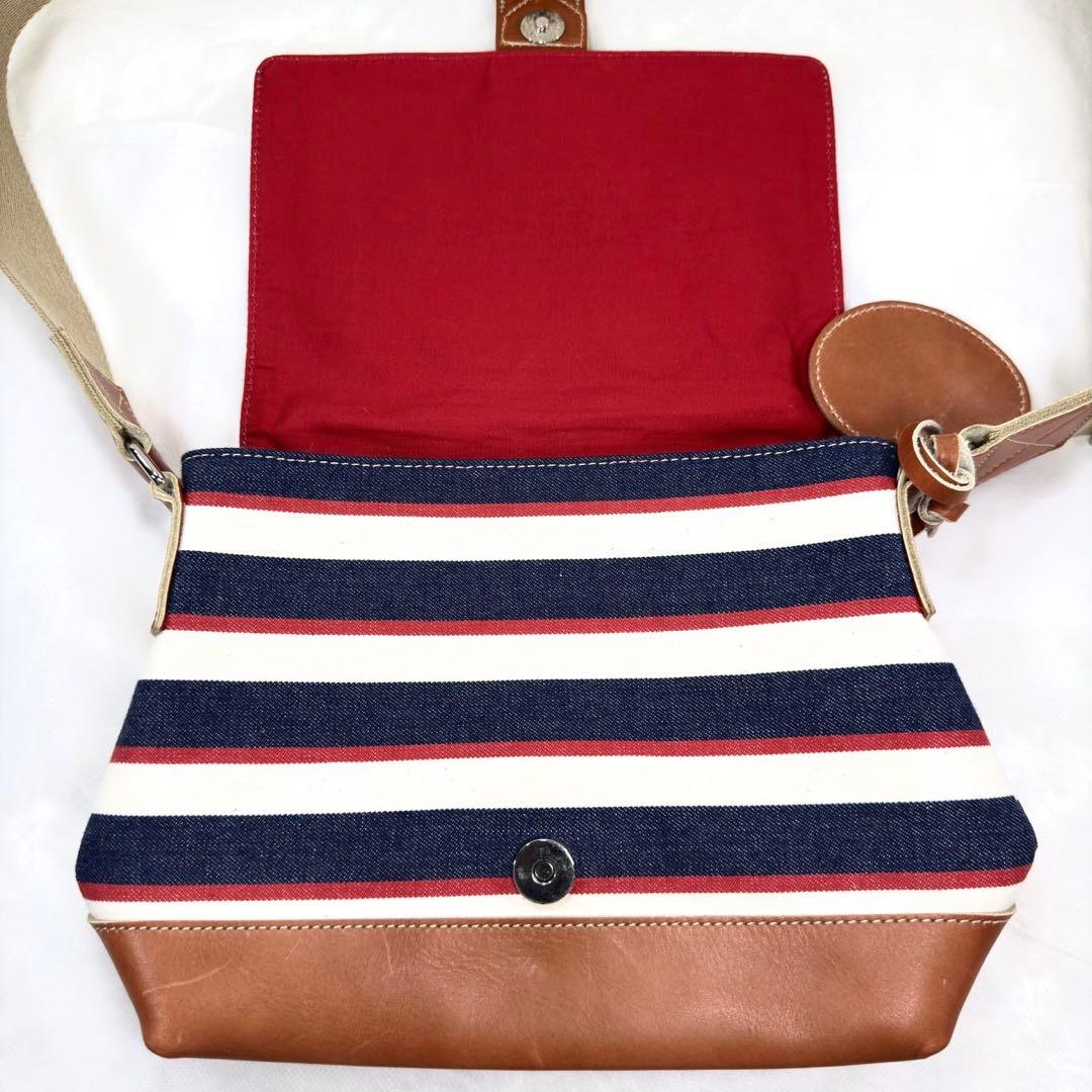 【美品】ヴィヴィアンウエストウッド ショルダーバッグ レザー キャンバス オーブ